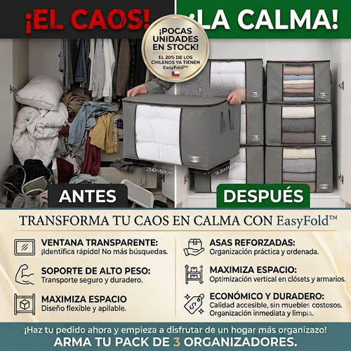 Edicion Limitada| EasyFold® Organizador de ropa Premium